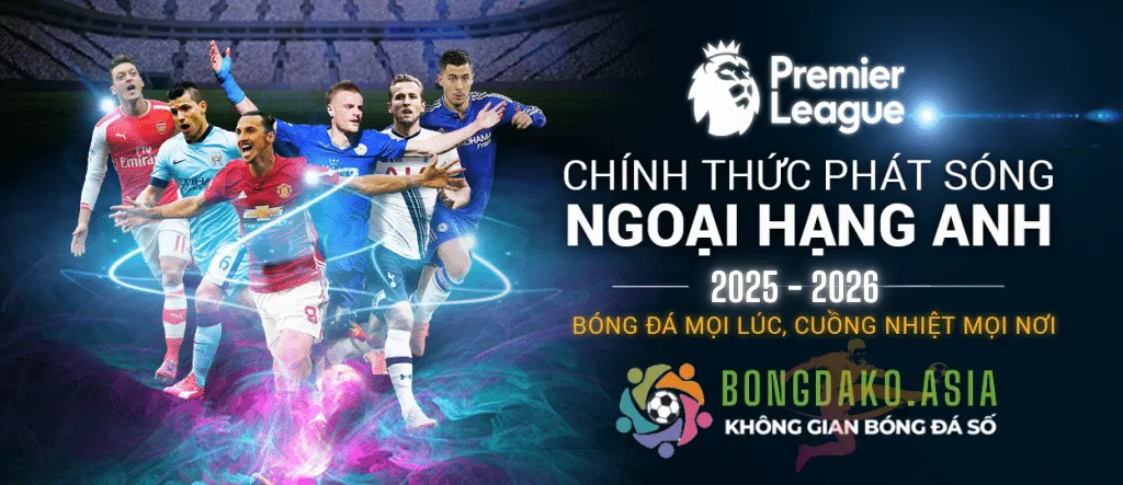 bongdako đơn vị phát song premier league chính thức