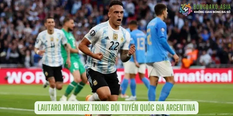 Lautaro Martínez trong đội tuyển quốc gia Argentina